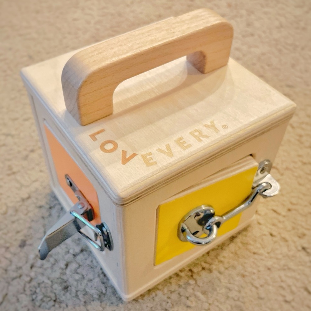 Love Every Wooden Lock Montessori Activity Box